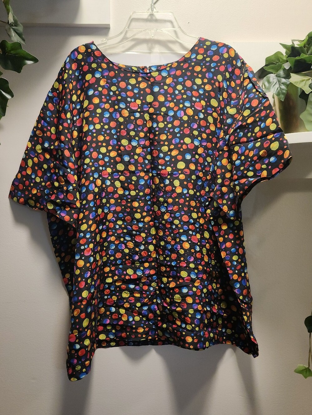 "Bubble Pop Electric" Colorful Polka Top